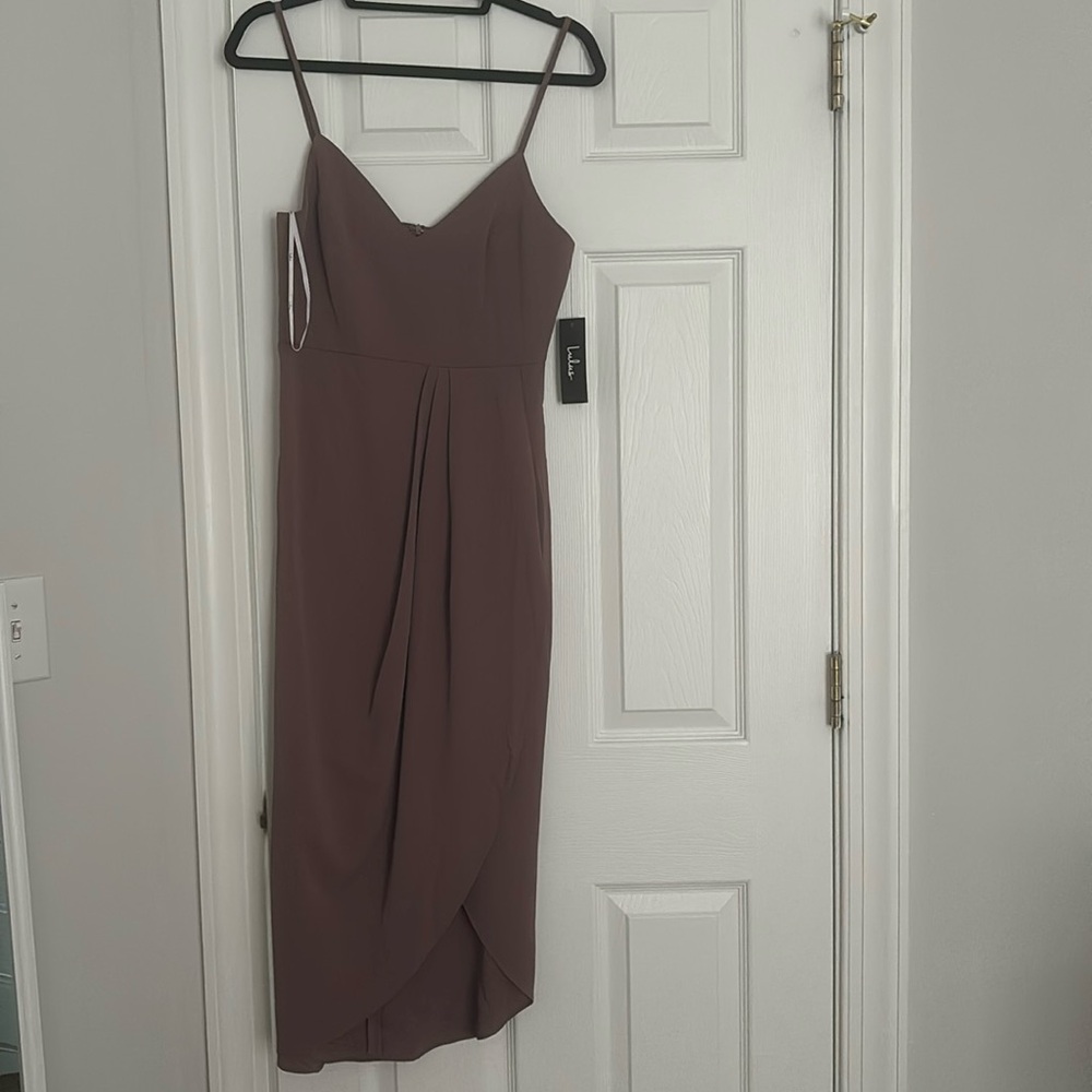 Lulus Reinette mauve midi dress